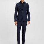 Camicia slim fit in tessuto performance 50545163 10268245 01 404 BOSS Dark blue 