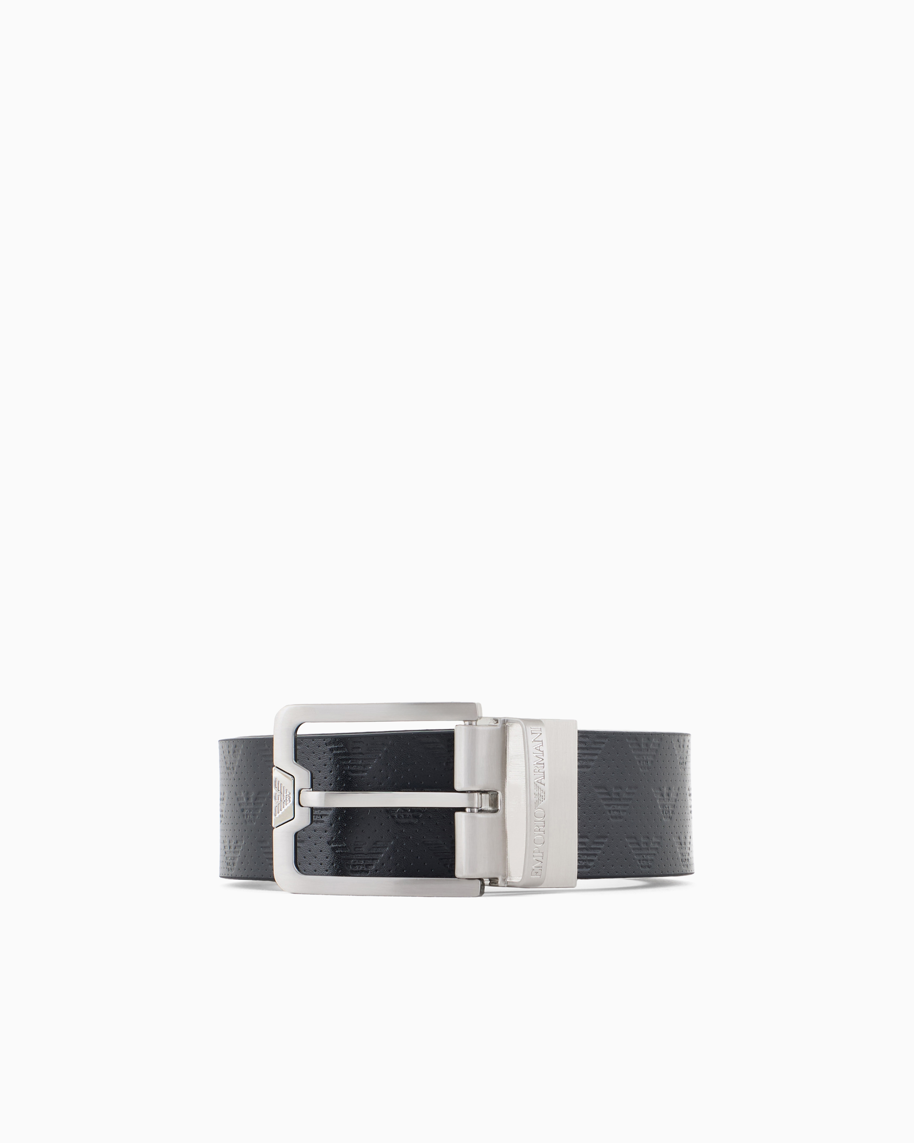 Cintura in pelle stampata Y4S502 Y221E 88017 EMPORIO ARMANI Blue/nero 