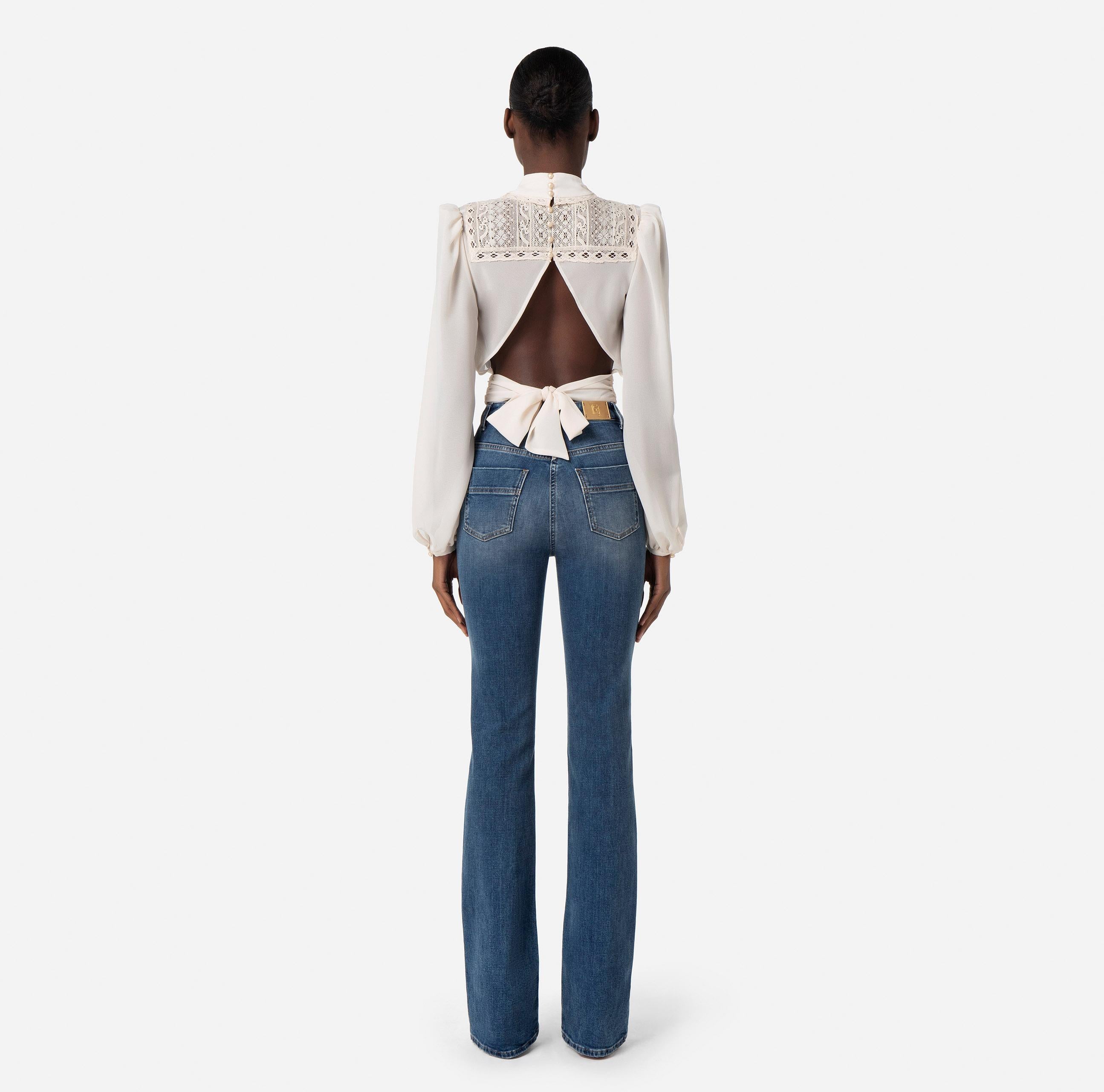 Jeans a zampa PJ26I36E3 104 ELISABETTA FRANCHI Denim 