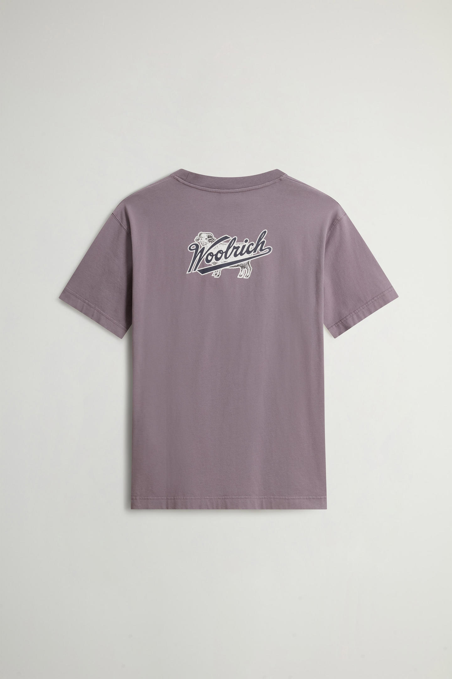 T-Shirt in puro cotone con logo CFWOTE2010MRUT5334 31193 WOOLRICH Shark 