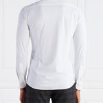 Camicia slim fit in tessuto tecnico 50490393 10225157 02 100 BOSS White 