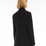 Blazer monopetto in cady 2526046161 001 MAX MARA STUDIO Nero 