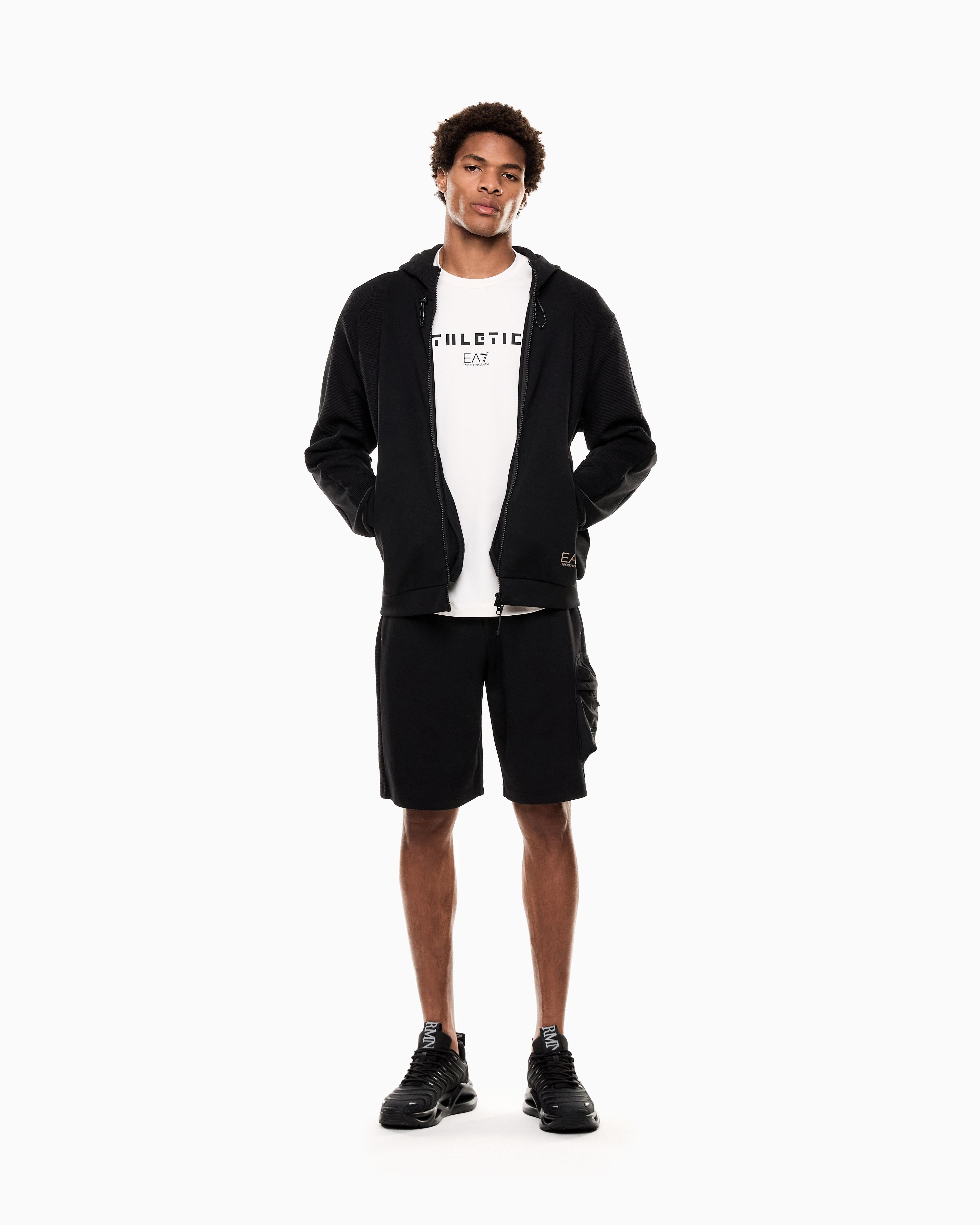 Bermuda in misto cotone 7M001588 AF12660 UC001 EA7 Black 