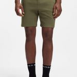 Bermuda in misto cotone con logo ricamato 50535884 10269584 01 350 BOSS Open green 