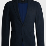 Giacca slim fit in lana elasticizzata 50527897 10263952 01 404 BOSS Dark blue 