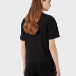T-shirt in jersey devoré eagle all over 3R2T7F 2JWBZ 0999 EMPORIO ARMANI Black 