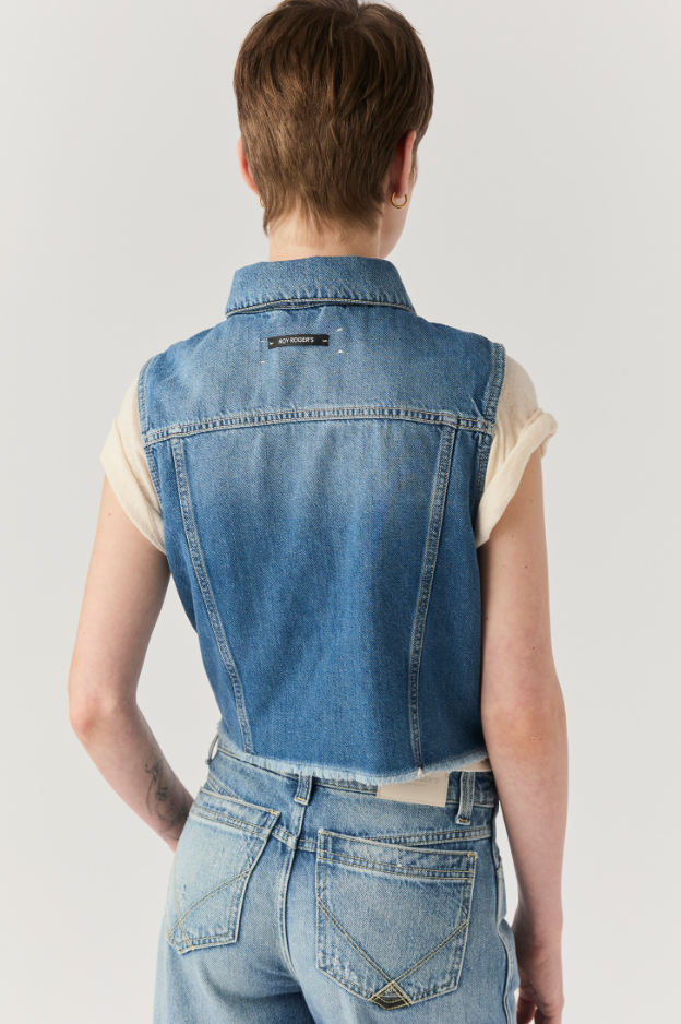 Gilet in denim RND90136 D606 2862 C0999 ROY ROGER'S Denim 