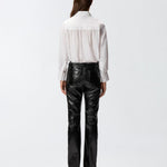 Camicia in popeline e crêpe 105434A2TG Z05 PINKO Bianco-biancaneve 