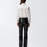 Camicia in popeline e crêpe 105434A2TG Z05 PINKO Bianco-biancaneve 