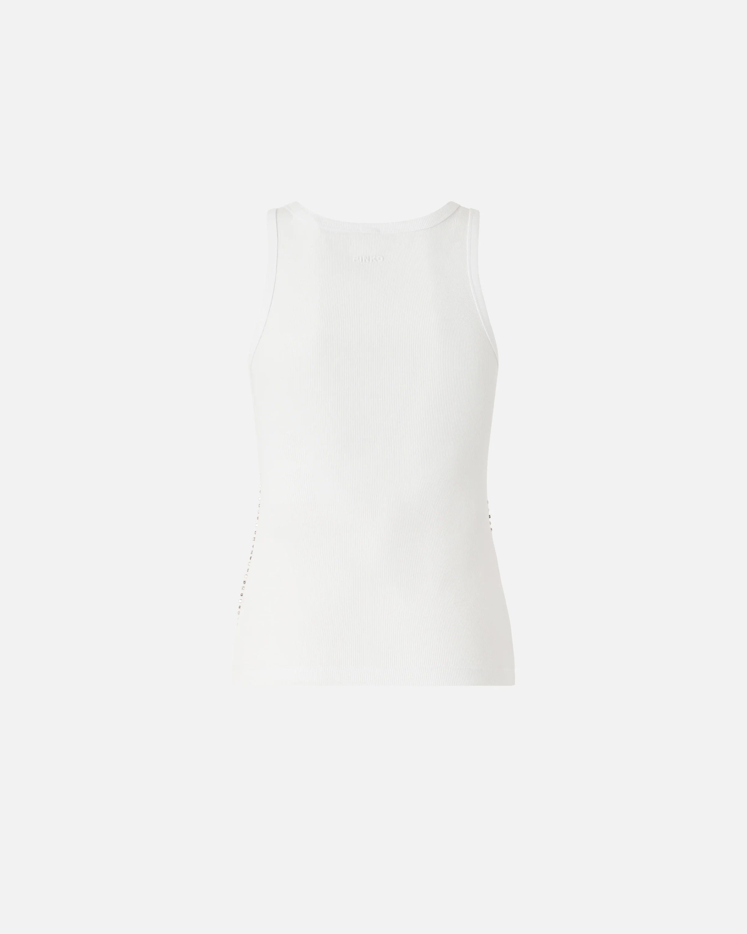 Top canotta con dettagli gioiello 106265A334 Z04 PINKO Bianco brill. 
