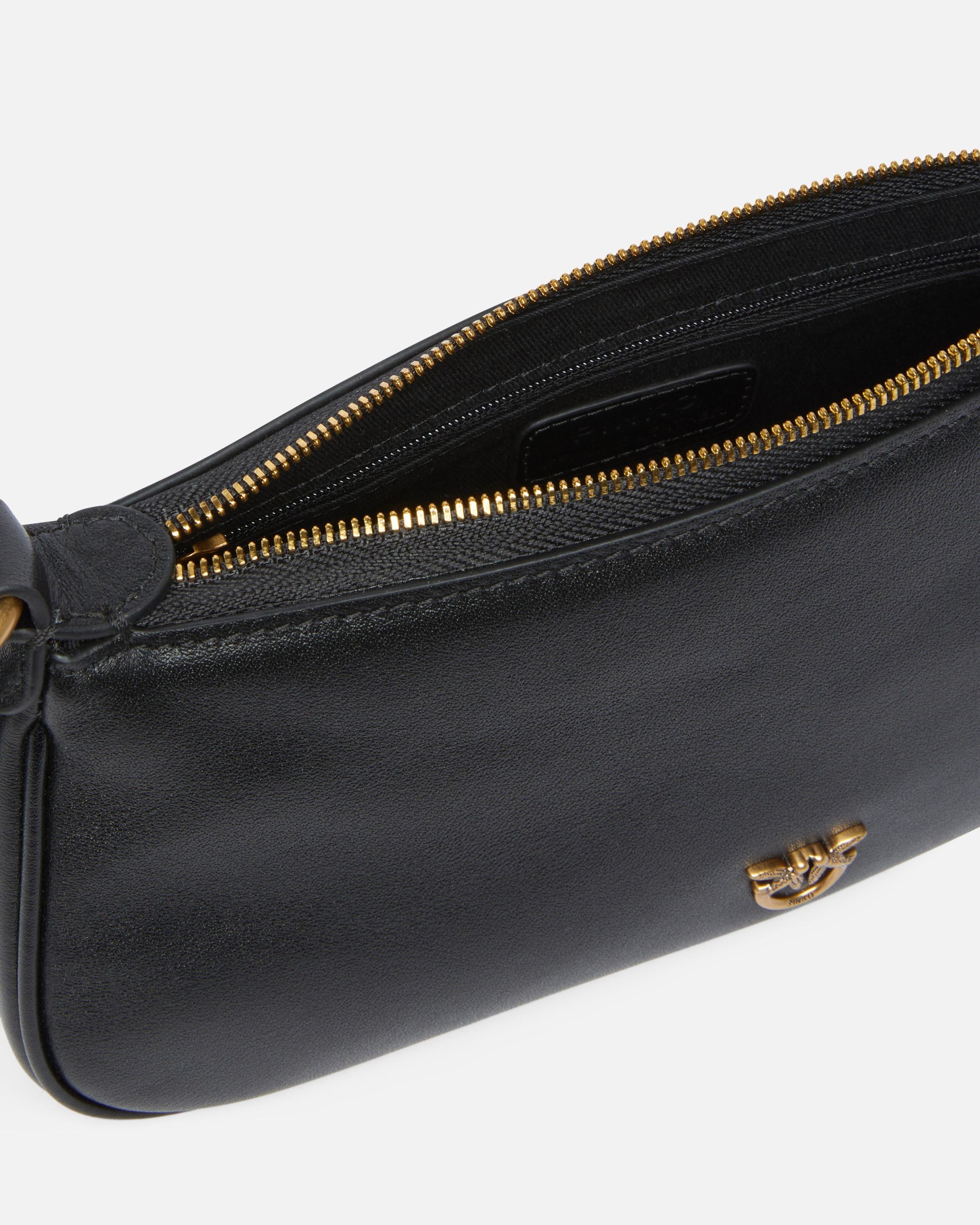 Borsa a tracolla in pelle 105069A0QO Z99Q PINKO Nero-antigue 