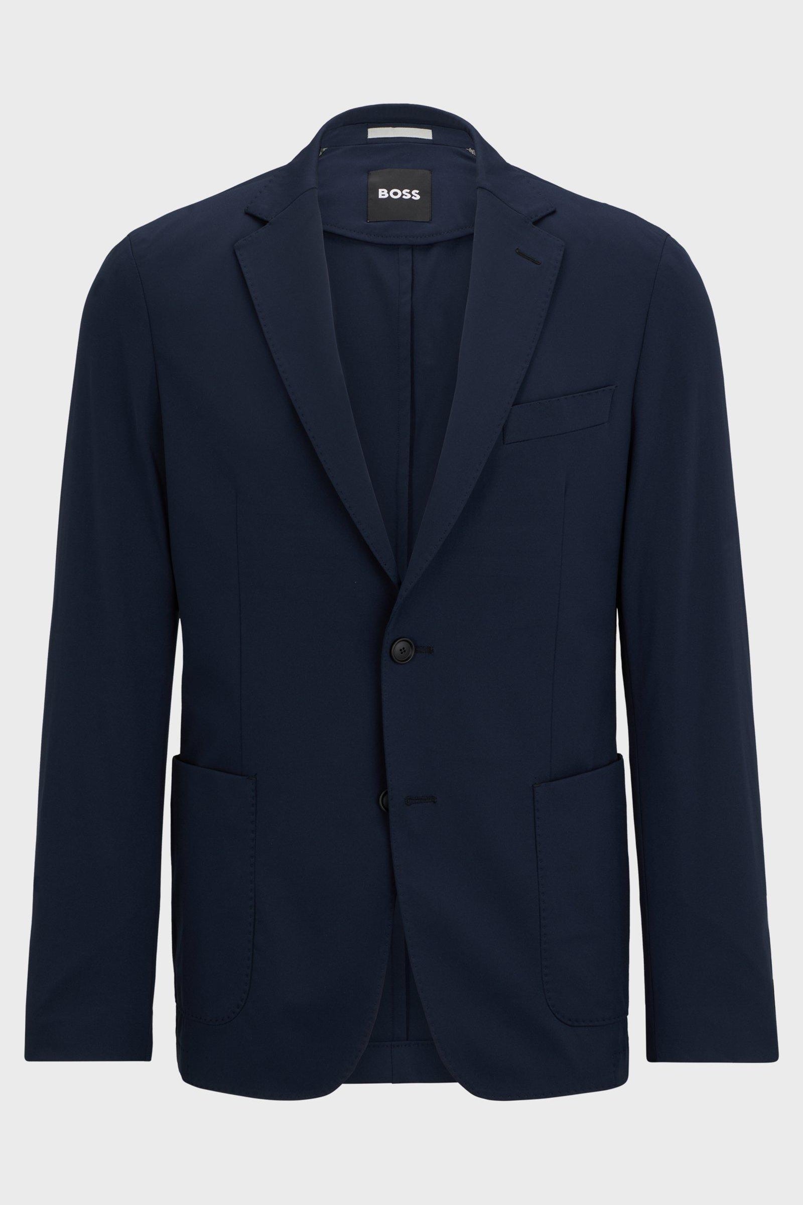 Giacca slim fit in jersey 50502488 10245125 01 404 BOSS Blue 