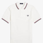 Polo manica corta M3600 T60 FRED PERRY Snwht/bred/nvy 