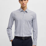 Camicia slim fit in tessuto elasticizzato 50539392 10270753 405 BOSS Dark blue 