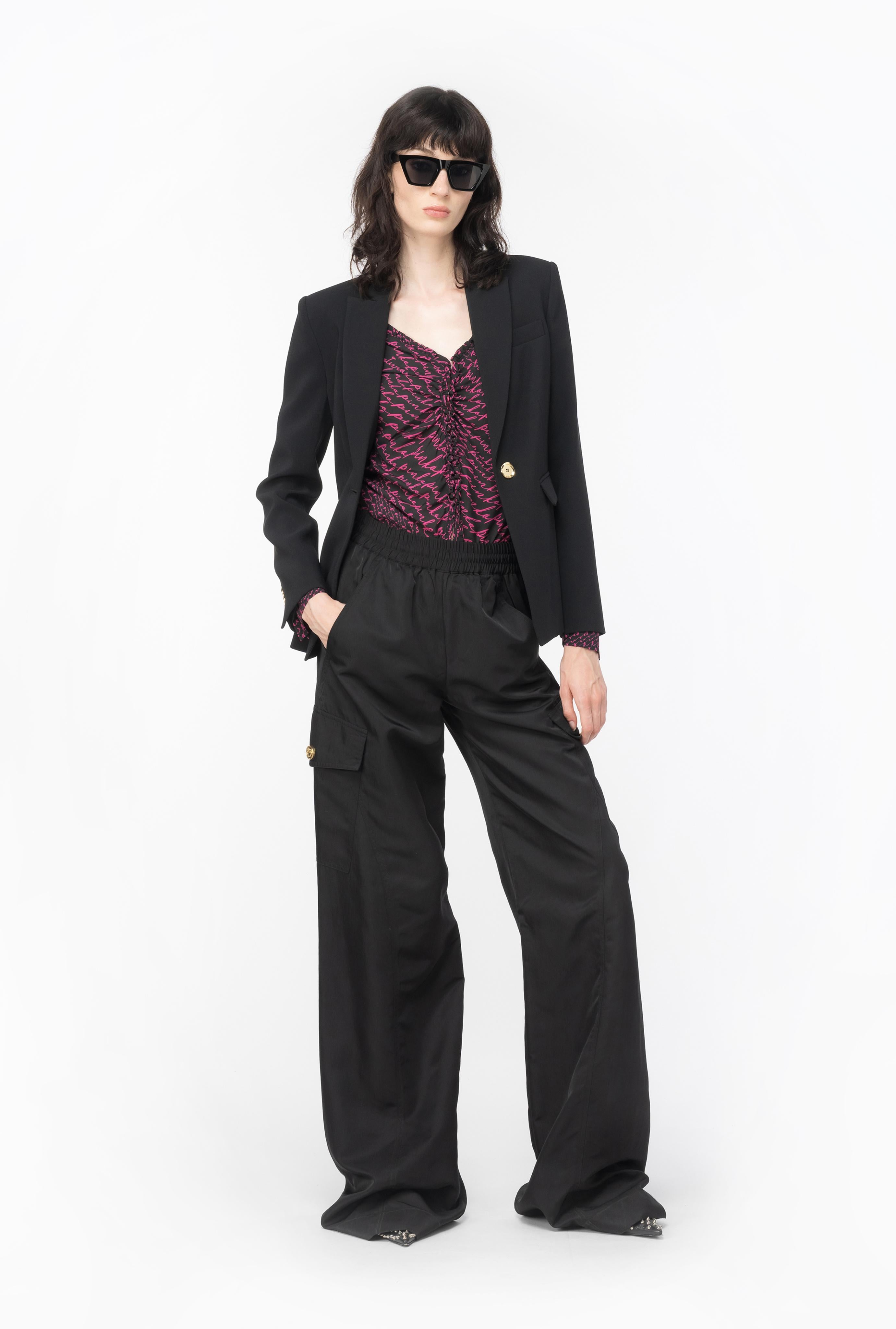 Blazer monopetto 100180A14I Z99 PINKO Black 