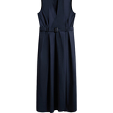 Abito lungo smanicato CFWWDR0184FRUT3944 3989 WOOLRICH Melton blue 