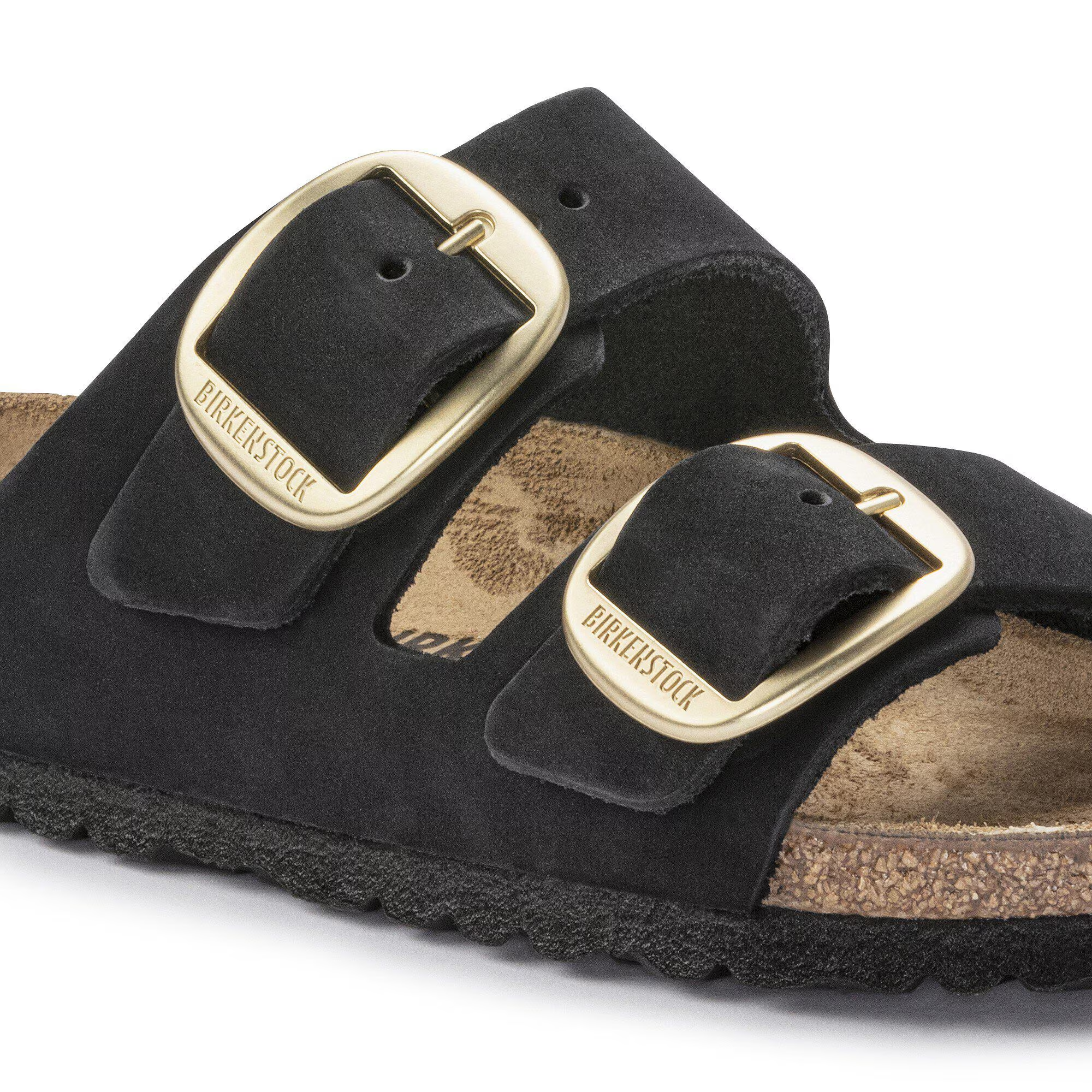 Ciabatta in suede ARIZONA BIG BUCKLE 1023290 BLACK BIRKENSTOCK Black 