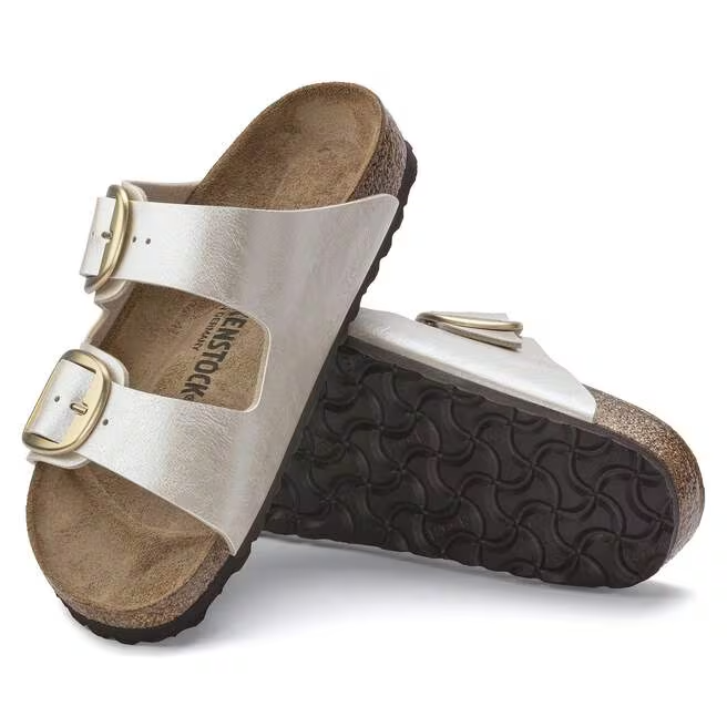 Ciabatta in pelle ARIZONA BIG BUCKLE 1020021 GRACEFUL PEARL WHITE BIRKENSTOCK Graceful pearl white 