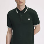 Polo manica corta M3600 T50 FRED PERRY Nightgreen/snwht 
