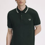 Polo manica corta M3600 T50 FRED PERRY Nightgreen/snwht 