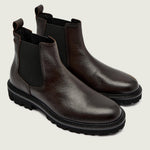 Stivali in pelle 50552573 10266544 01 205 BOSS Dark brown 