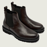 Stivali in pelle 50552573 10266544 01 205 BOSS Dark brown 