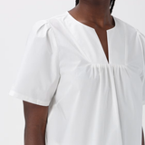 Blusa in cotone CFWWSI0174FRUT3027 8178 WOOLRICH White 