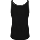 Canotta a costine con ricamo 106816A3AL ZZ2 PINKO Nero/bianco 