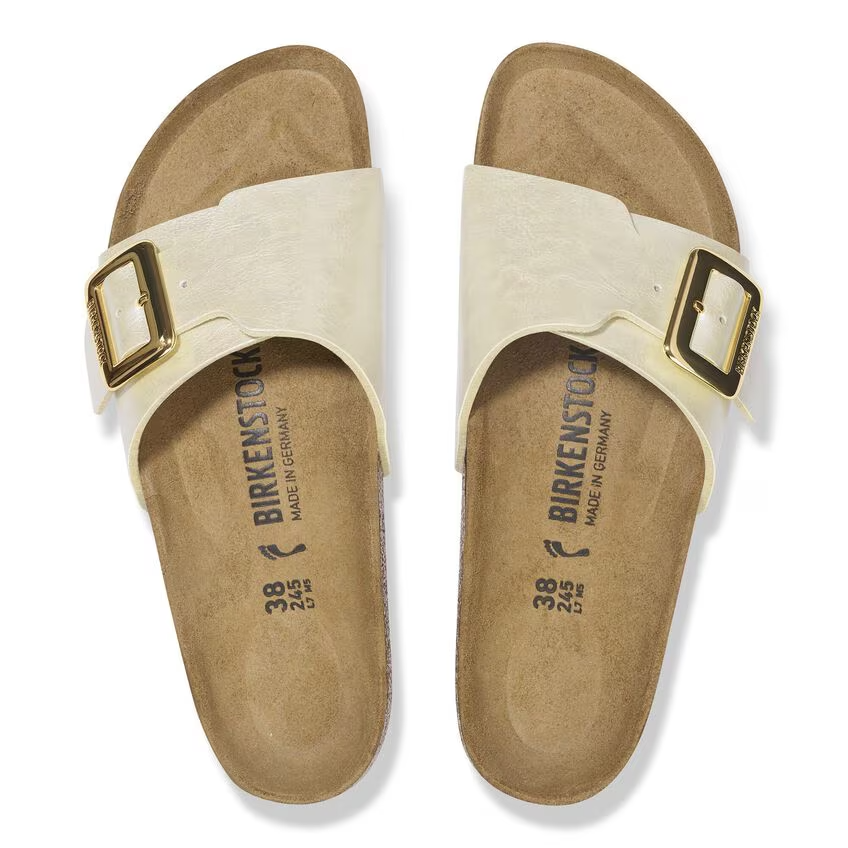 Ciabatta in pelle CATALINA CB 1029393 PEARL WHITE BIRKENSTOCK Pearl white 