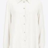 Camicia in jacquard chevron TEMPERATURA 1 Z06 PINKO White 