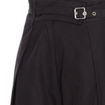 Pantaloni larghi con cinturini in vita 104648A2ER Z99 PINKO Nero limousine 