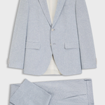 Abito due pezzi regular fit in bouclé elasticizzato 50561822 10279246 01 466 BOSS Light blue 