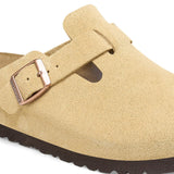 Ciabatta in pelle scamosciata BOSTON 1026164 CREAM BIRKENSTOCK Cream 