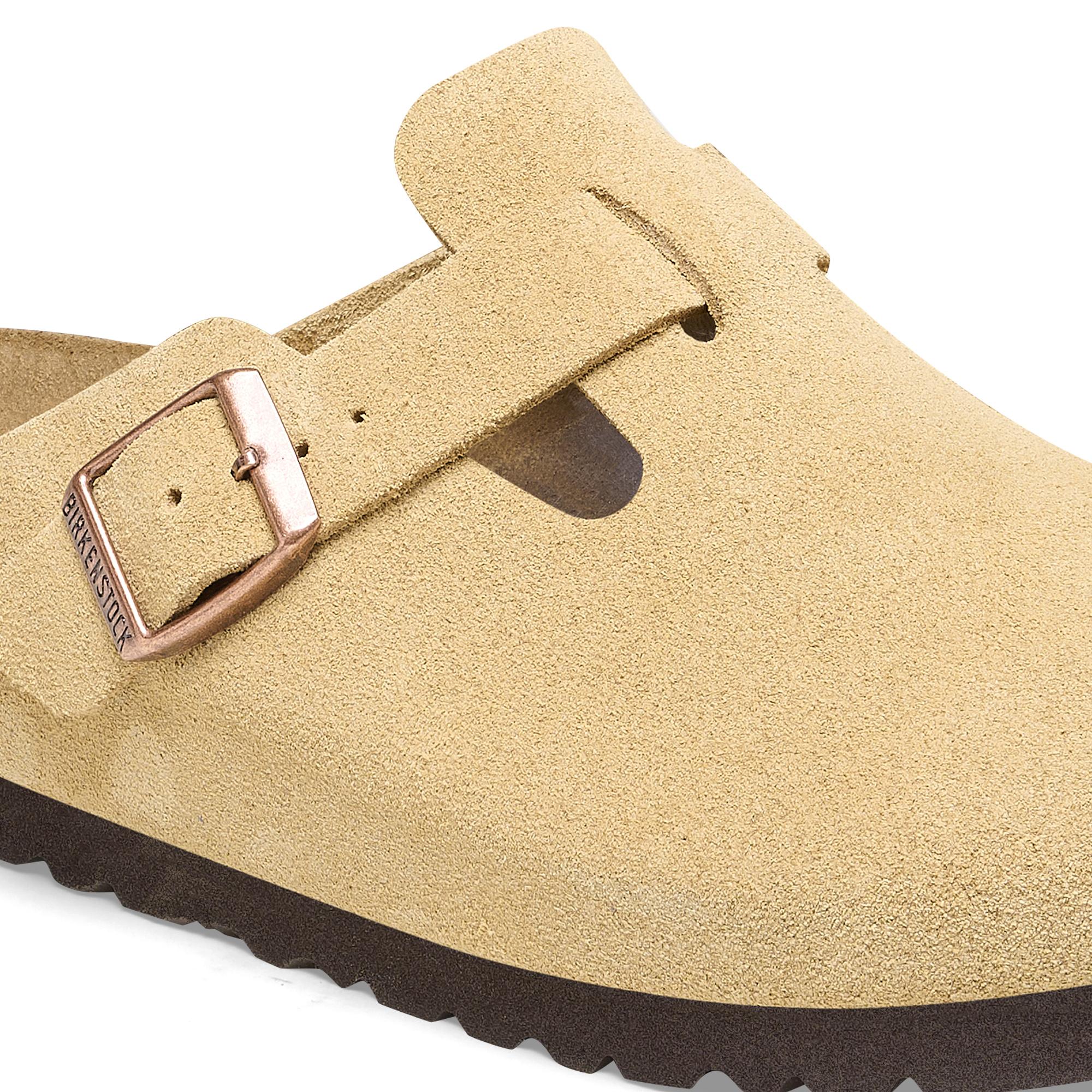 Ciabatta in pelle scamosciata BOSTON 1026164 CREAM BIRKENSTOCK Cream 