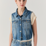 Gilet in denim RND90136 D606 2862 C0999 ROY ROGER'S Denim 