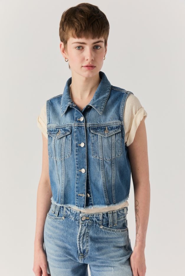 Gilet in denim RND90136 D606 2862 C0999 ROY ROGER'S Denim 
