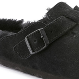 Sabot in suede con sherarliong interno BOSTON SHEARLING 259883 BLACK BIRKENSTOCK Black 