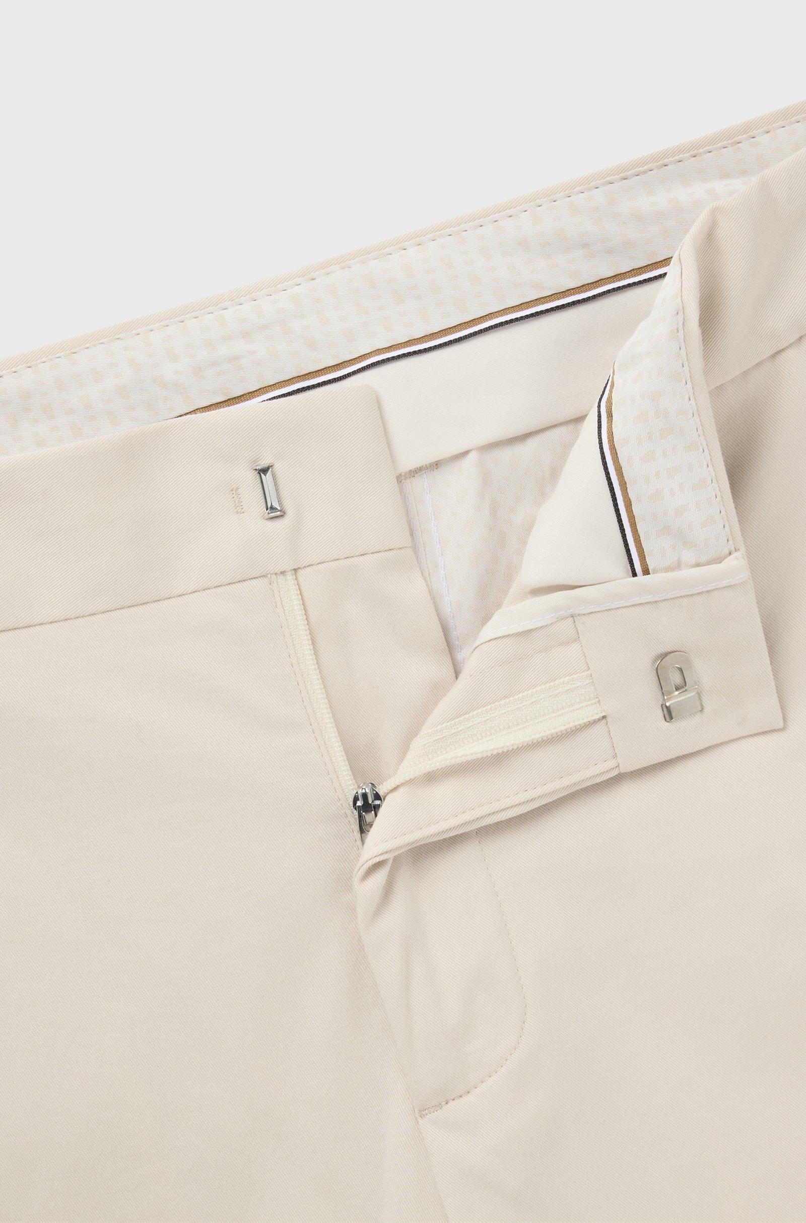 Pantaloni in cotone elasticizzato 50539970 102619 131 BOSS Open white 