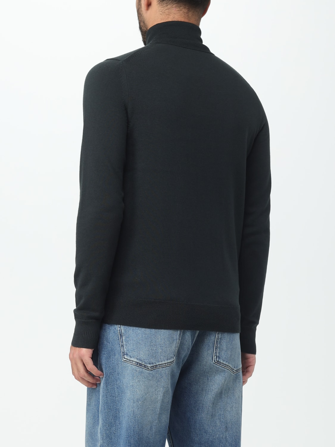 Lupetto in misto lana K9552 Q20 FRED PERRY Night green 