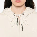 Felpa zippata con cappuccio 105509A2RB C03 PINKO Beige g. maroso 