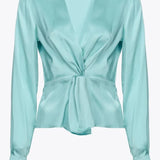 Blusa Loose Fit 100108ZR64 E77 PINKO Green 