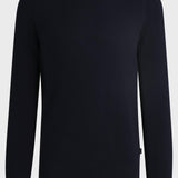 Maglia girocollo in cotone 50506022 10255187 01 404 BOSS Dark blue 