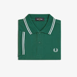Polo manica corta M3600 81B FRED PERRY Sptgrn/ltic/ltic 