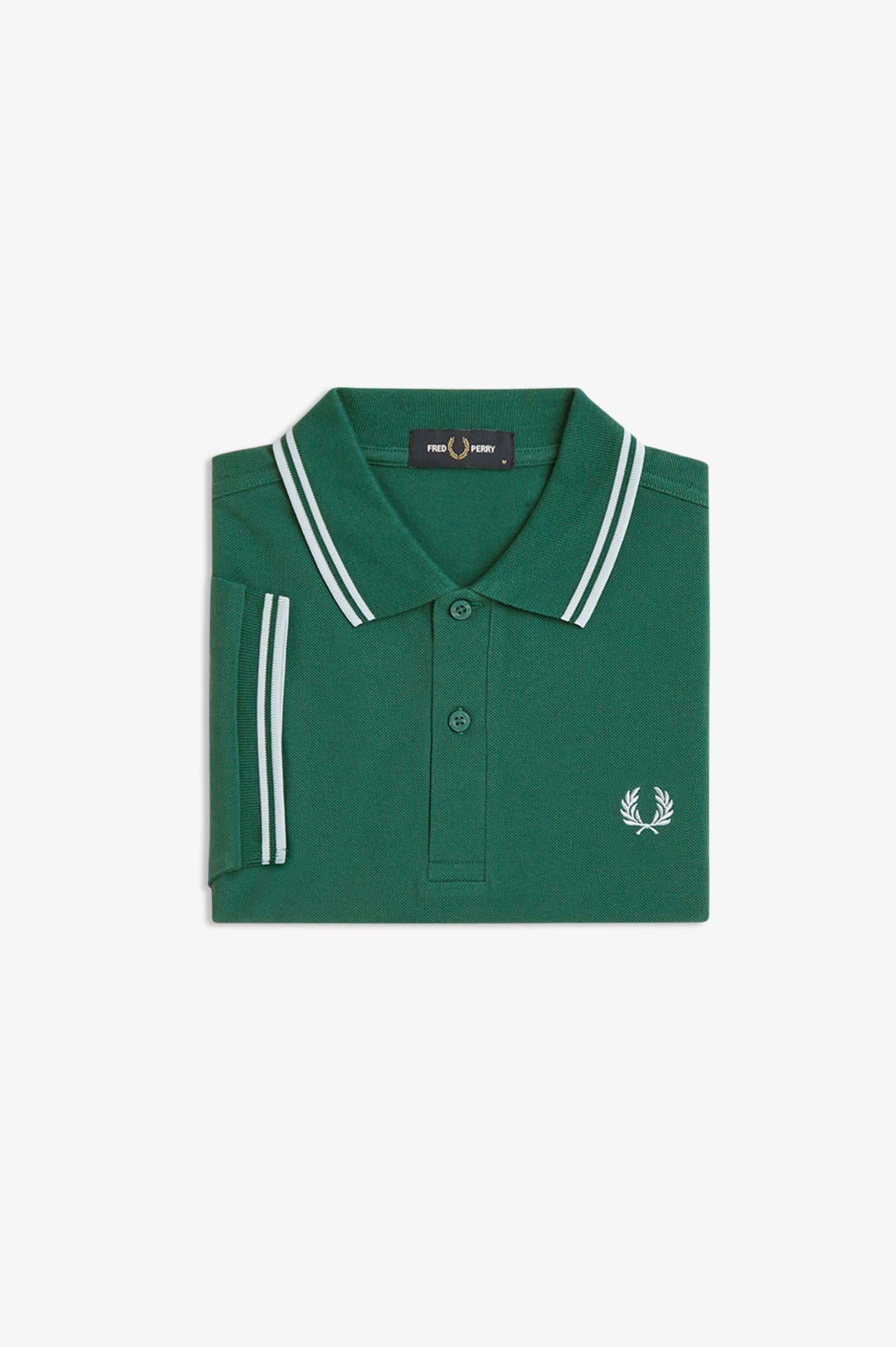 Polo manica corta M3600 81B FRED PERRY Sptgrn/ltic/ltic 