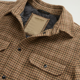 Giacca a camicia in misto lana CFWOOS2018MRUT3046 8880 WOOLRICH Beige pied de poule 