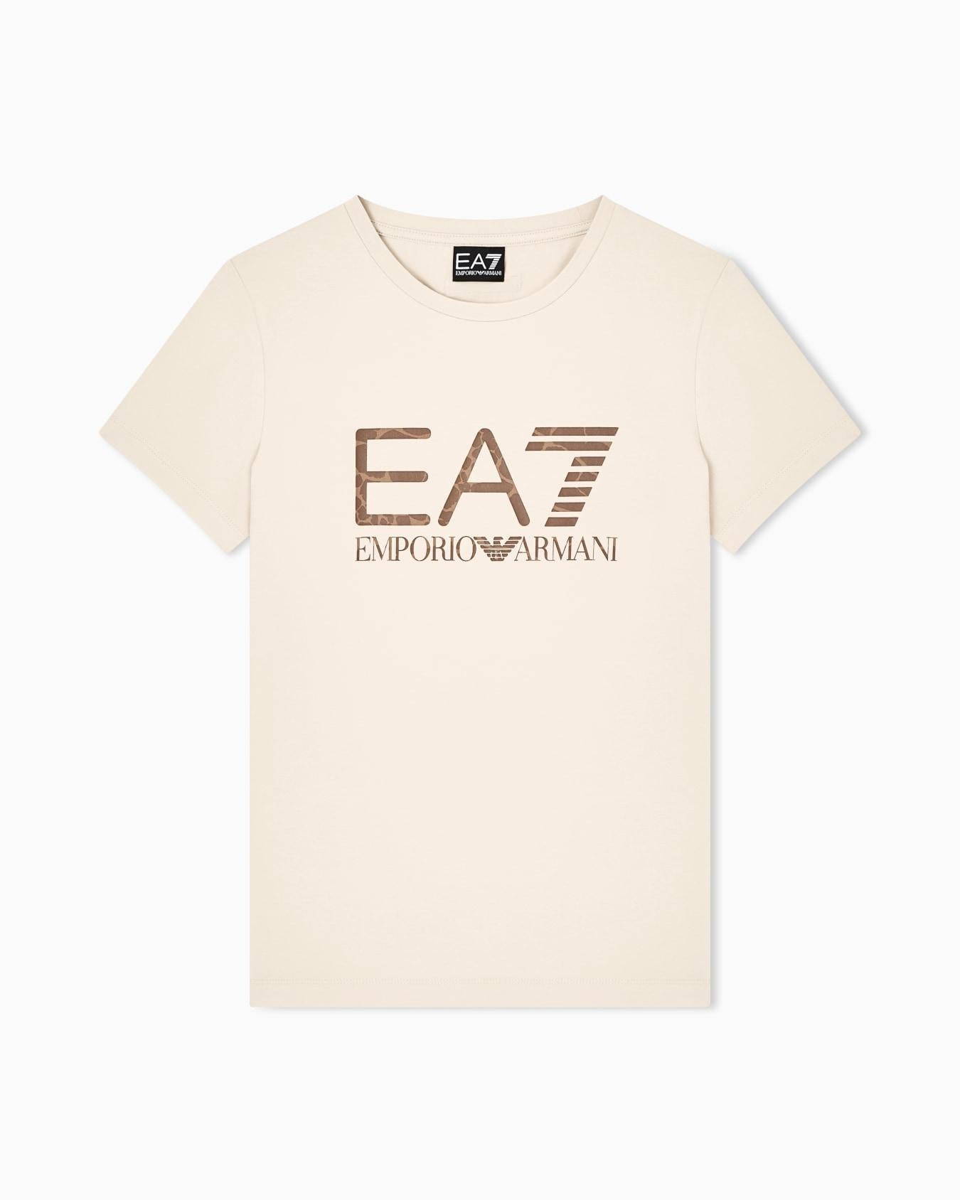 T-shirt in jersey elasticizzato Graphic Series 7W000993 AF18401 U1088 EA7 Beige 