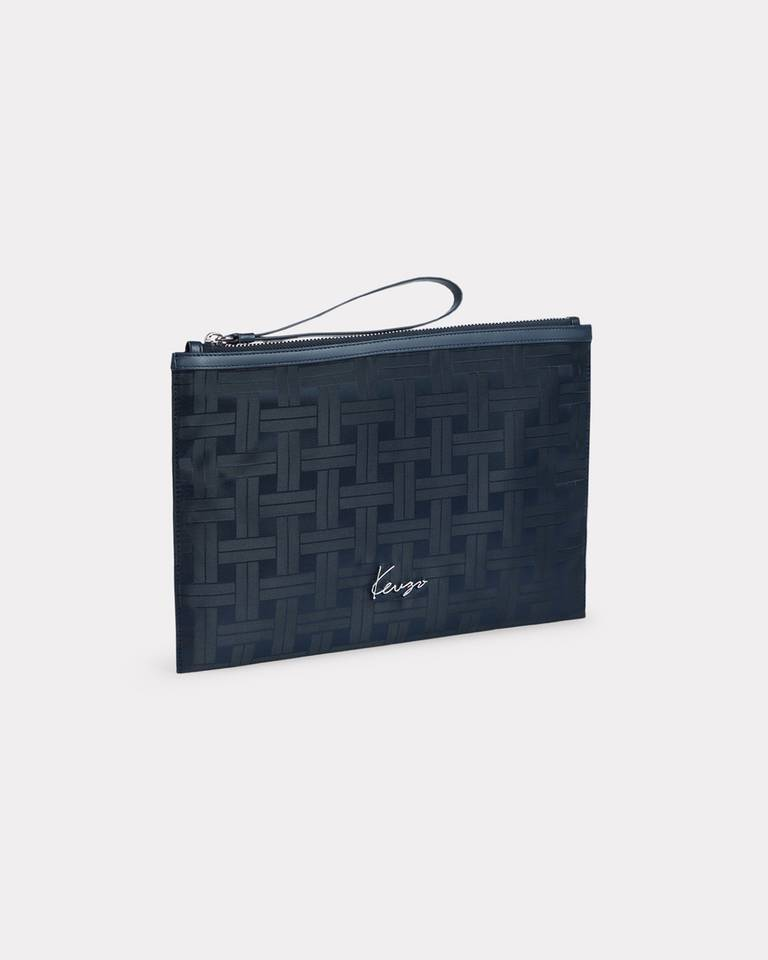 Pochette logata FF65PM502F22 79 KENZO Blue black 