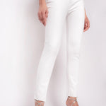 Pantalone skinny con cintura Birds SUSAN 24 PJ666 1J10V0Y78S Z14 PINKO White 