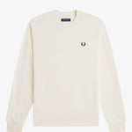 Felpa girocollo M7535 84A FRED PERRY Ecru/oxbld/grsrts 
