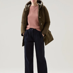 Maglia girocollo in misto lana e cashmere CFWWKN0253FRUF0603 4385 WOOLRICH Dry rose 